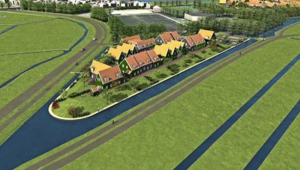 De nieuwe terpen op Marken heten de Zinkerwerf en de Osselandwerf